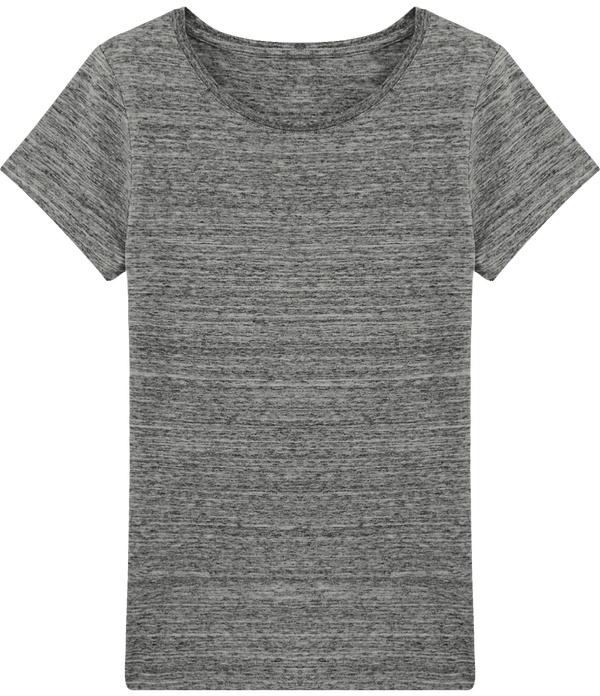 T shirt femme stella wants plexus Slub Heather Steel Grey