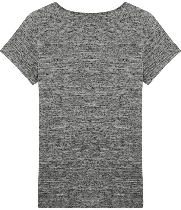 T shirt femme stella wants dos Slub Heather Steel Grey