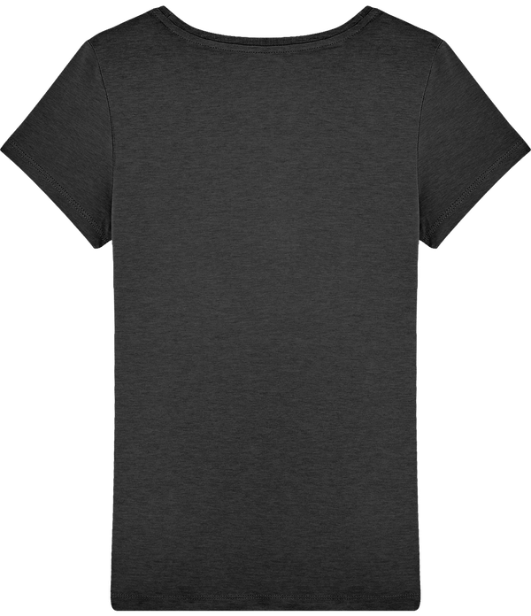 T shirt femme stella wants dos Dark Heather Grey