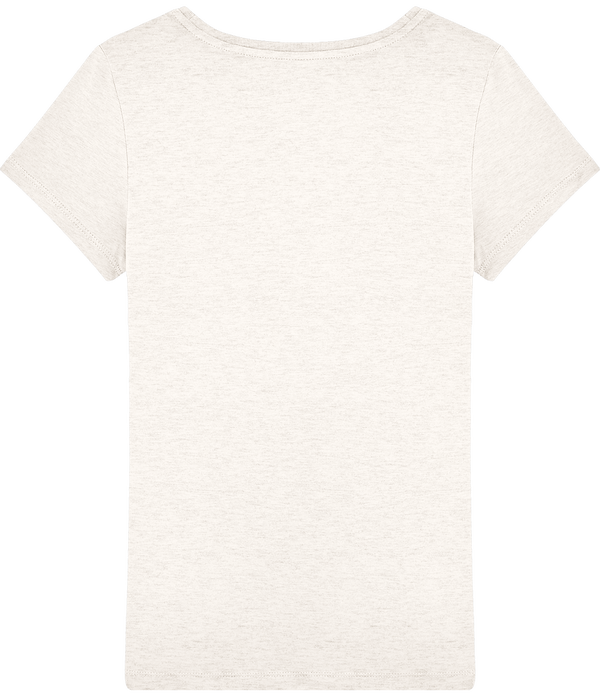 T shirt femme stella wants dos Cream Heather Grey