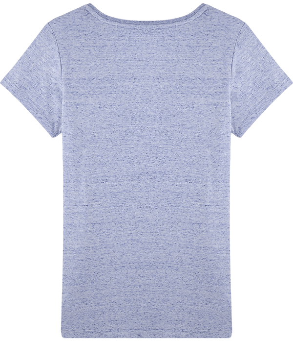 T shirt femme stella wants dos Cream Heather Blue