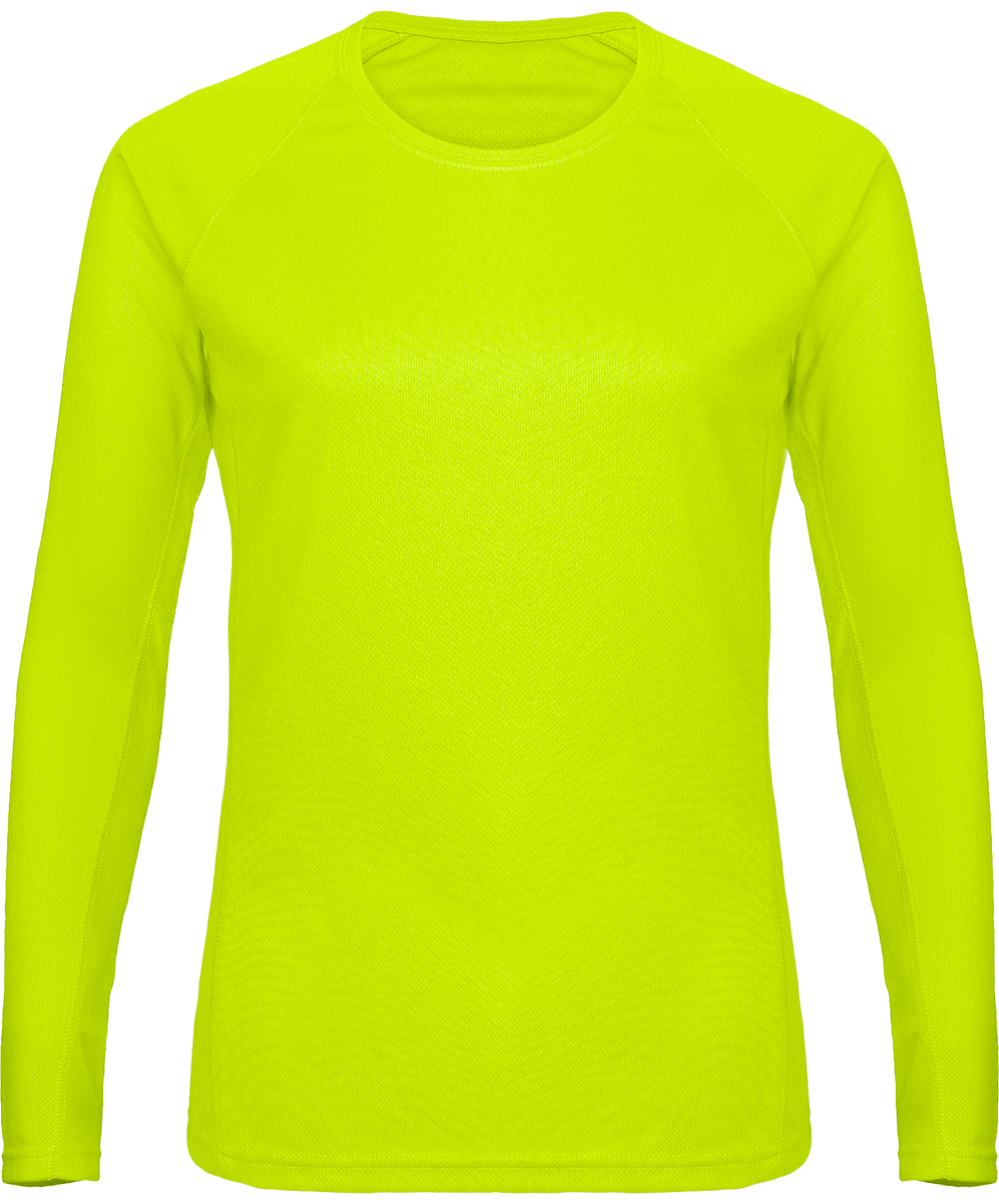 T-Shirts Manches Longues De Sport Pour Femme Lime