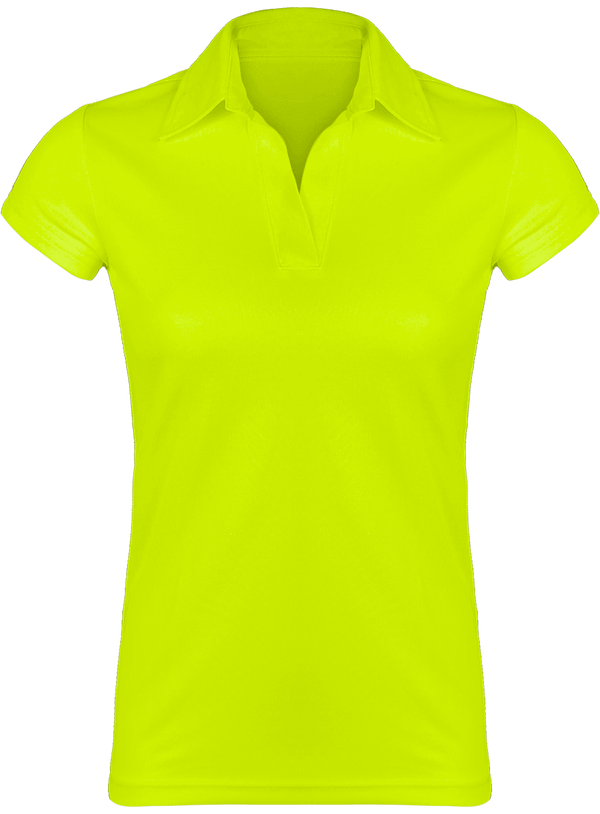 Atmungsaktives Sport-Polo Für Damen Lime