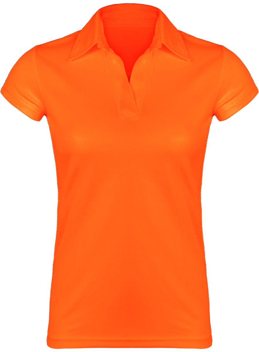 Polo Respirant Femme Orange