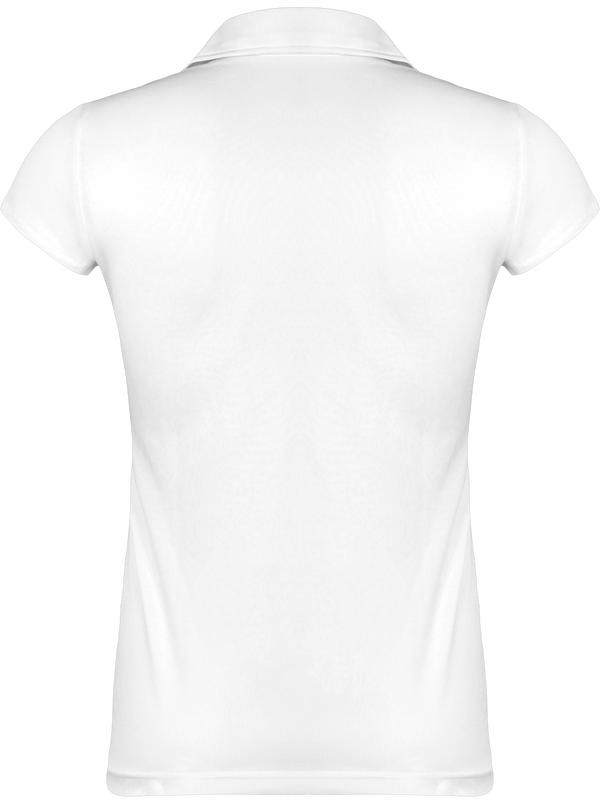 Polo respirant femme dos White