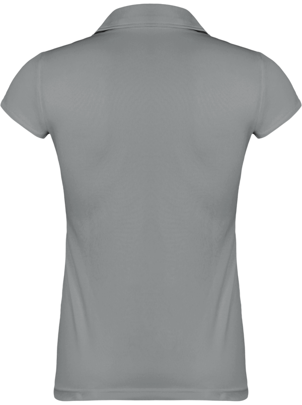 Polo respirant femme dos Fine Grey