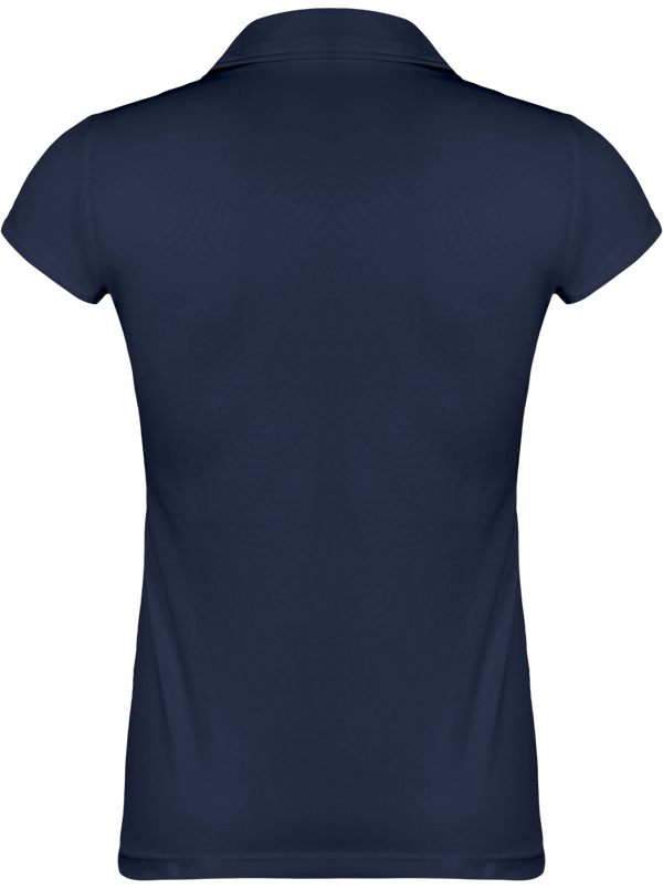 Polo respirant femme dos Navy