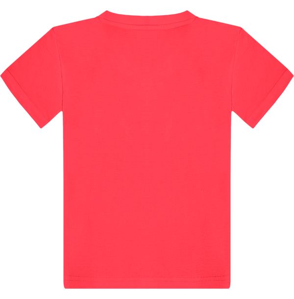 T shirt enfant dos Fuchsia