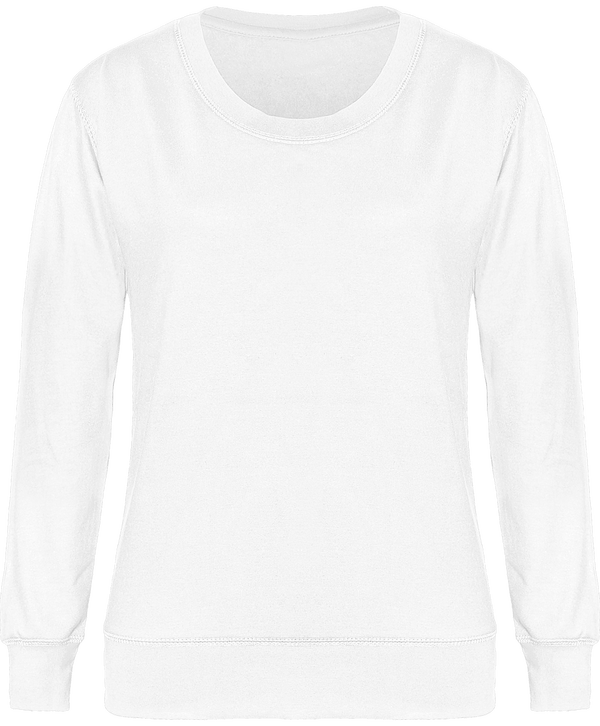 Round Neck Women Sweatshirt To Personalise Arctic White