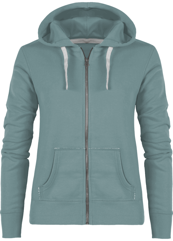 Sweat zippe a capuche femme stella travels face Citadel Blue