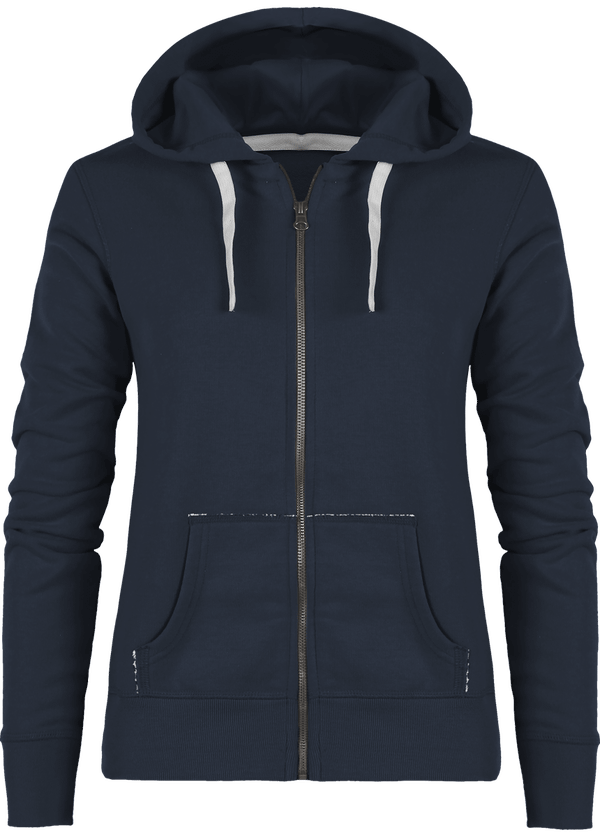 Sweat zippe a capuche femme stella travels face Navy