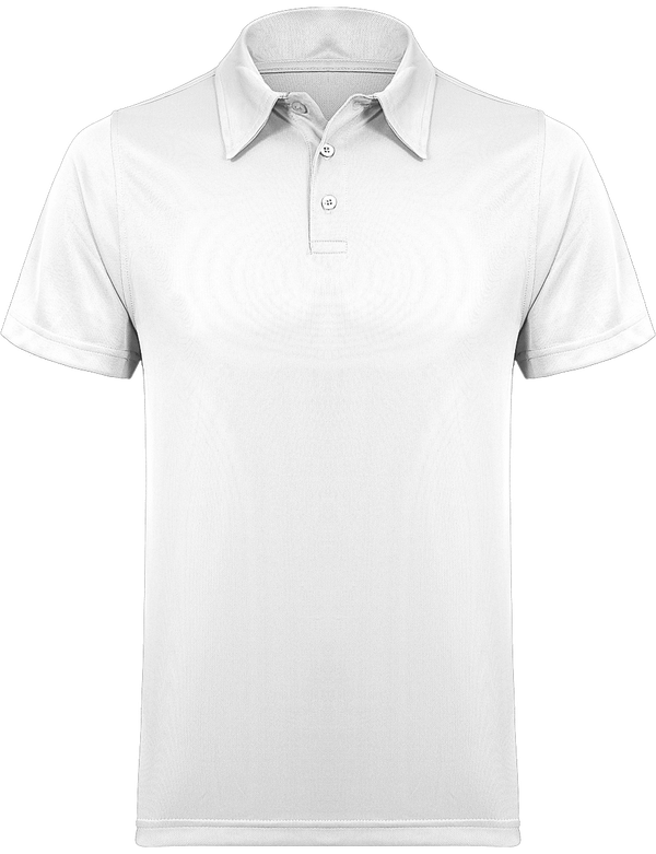 Polo sport homme plexus White