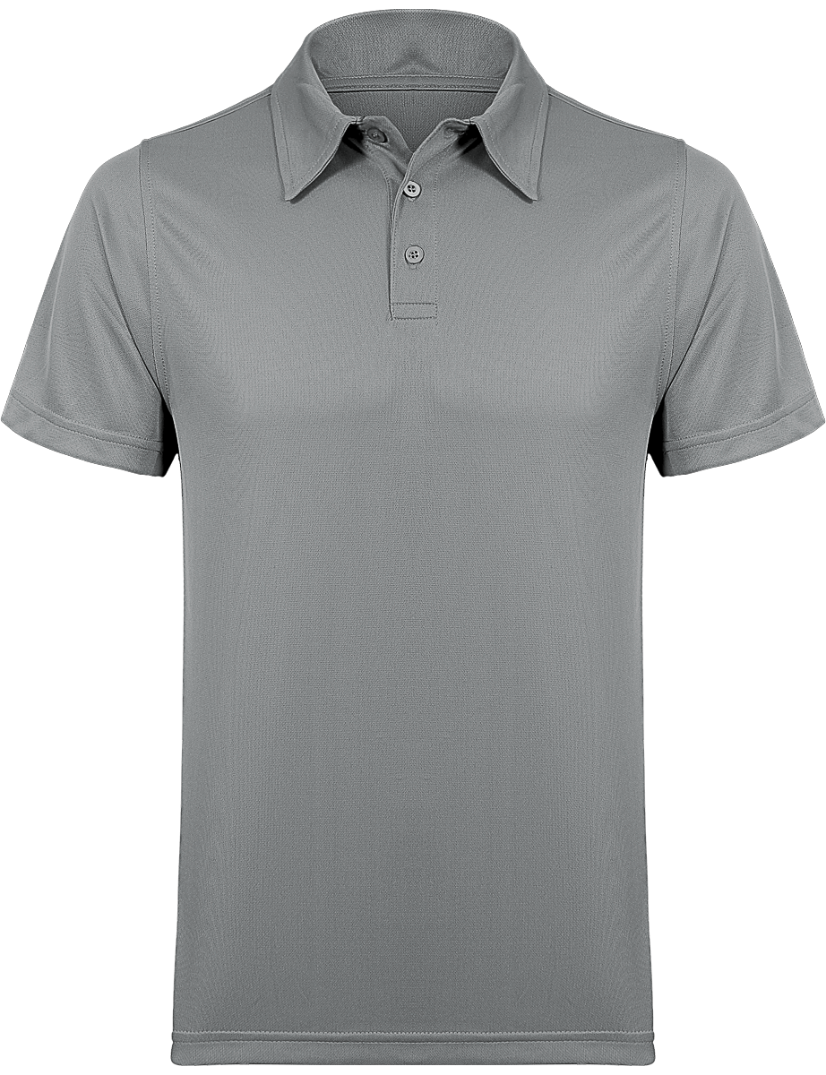 Sports Polo Shirt For Men Fine Grey