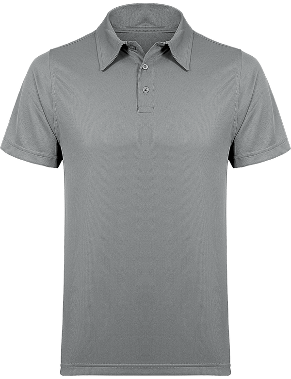 Herren Sportpolo Fine Grey