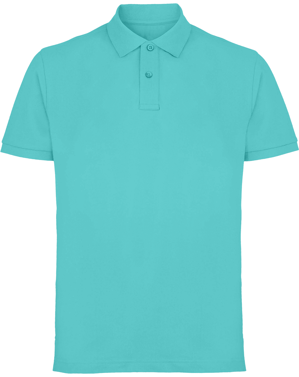 Polo Maille Piqué Homme Personnalisable  Turquoise