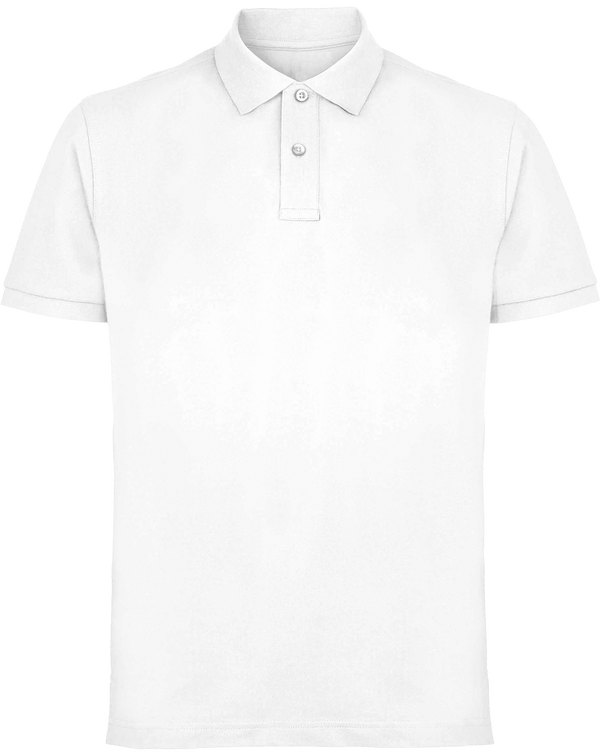 Polo Maille Piqué Homme Personnalisable  White