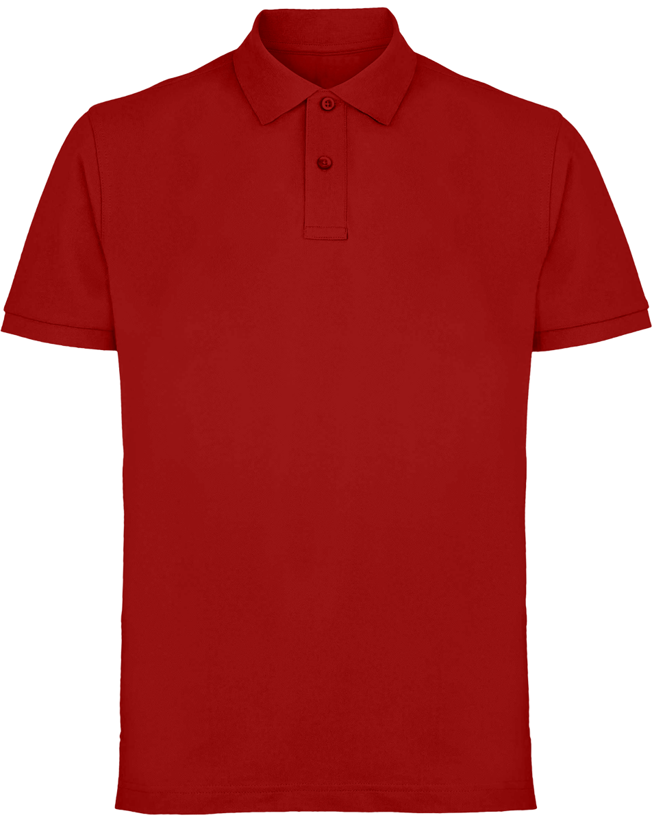 Customizable Men's Piqué Knit Polo Cardinal Red