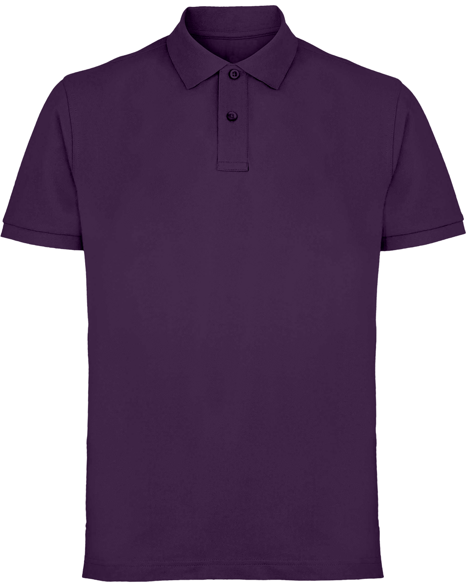 Men's Classic Piqué Polo Asquith & Fox To Personalise Purple
