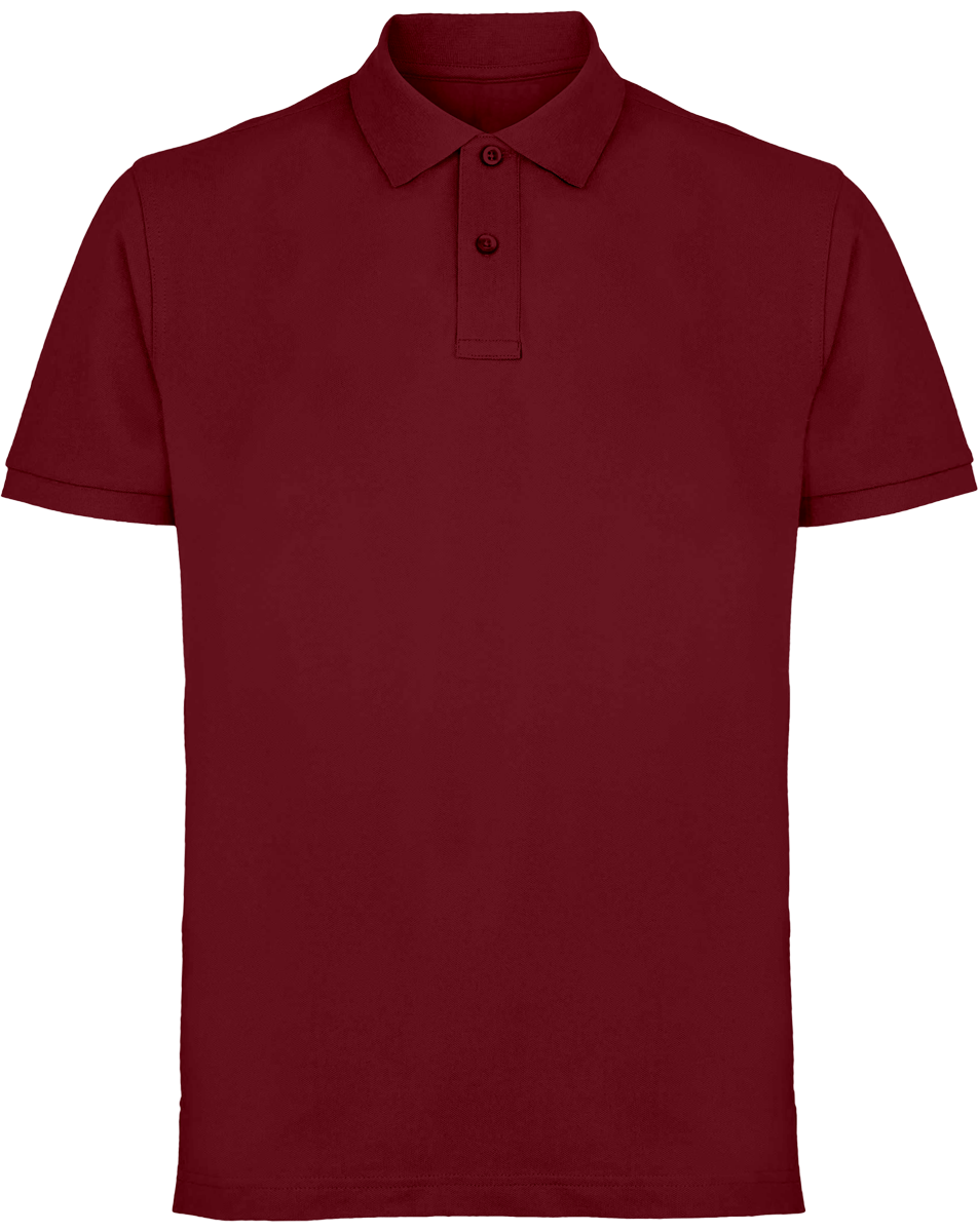 Men's Classic Piqué Polo Asquith & Fox To Personalise Burgundy