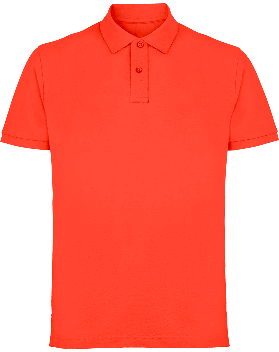 Men's Classic Piqué Polo Asquith & Fox To Personalise Coral