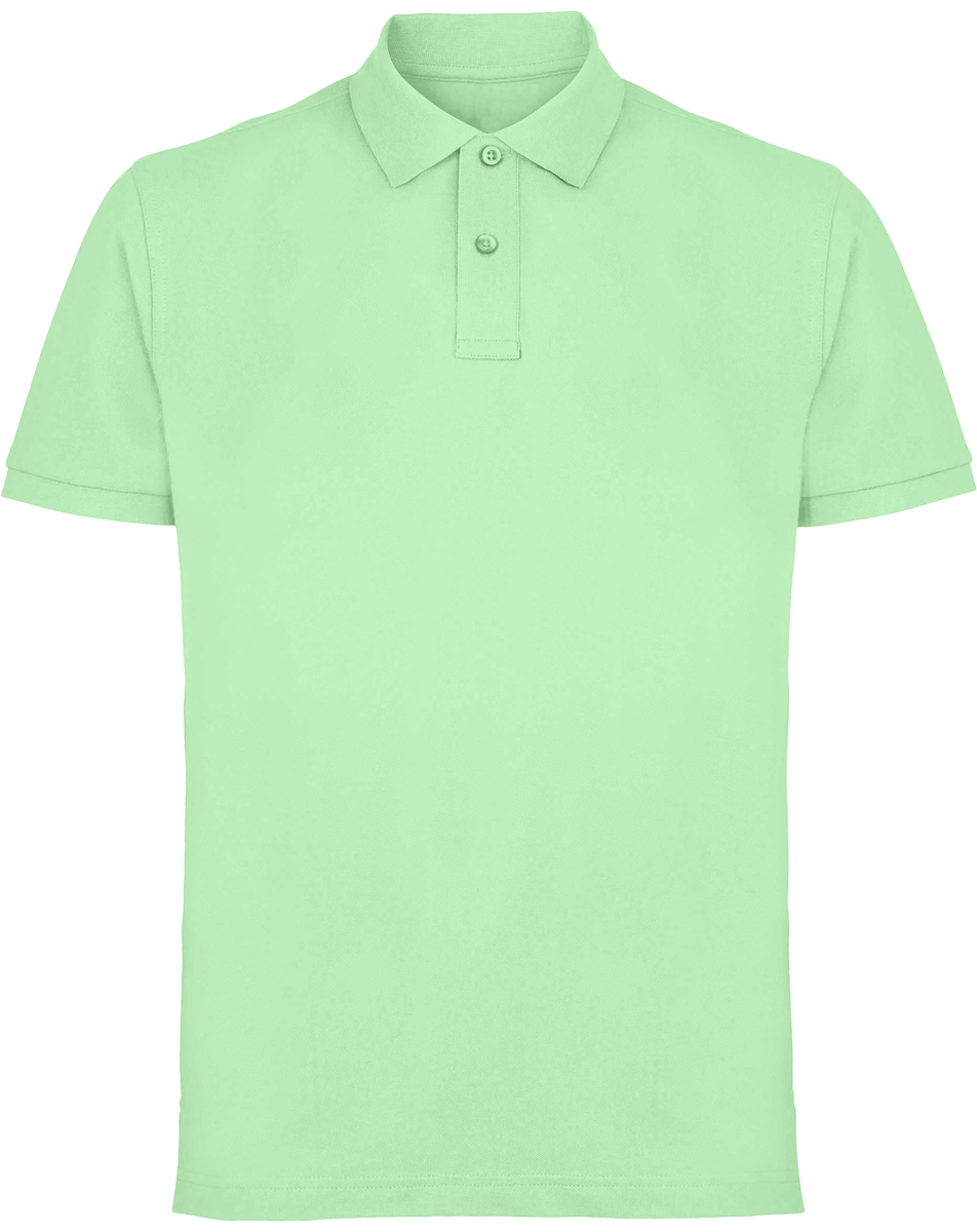 Men's Classic Piqué Polo Asquith & Fox To Personalise Mint