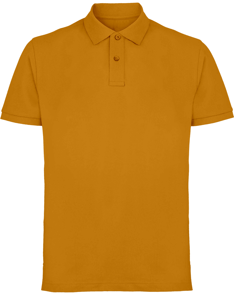Men's Classic Piqué Polo Asquith & Fox To Personalise Mustard