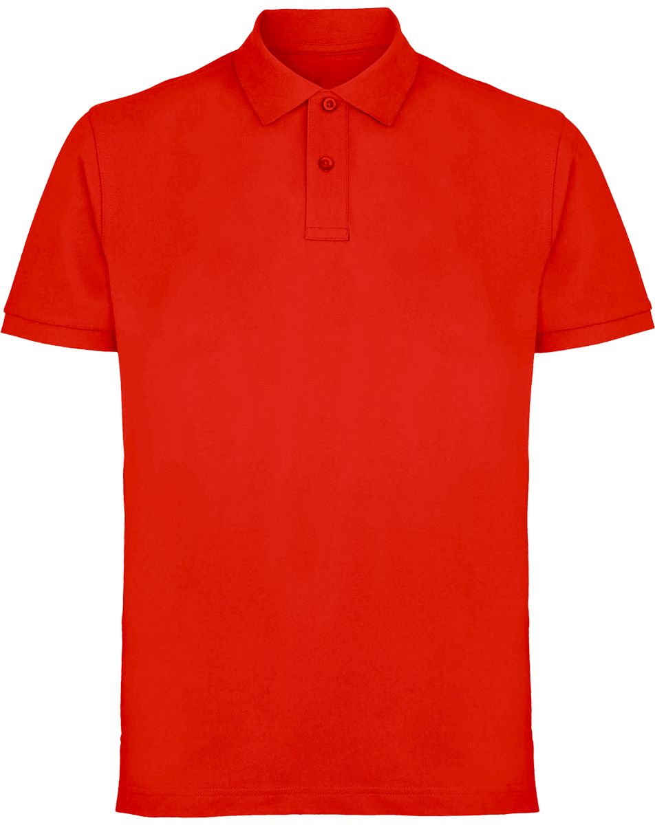 Men's Classic Piqué Polo Asquith & Fox To Personalise Washed Red