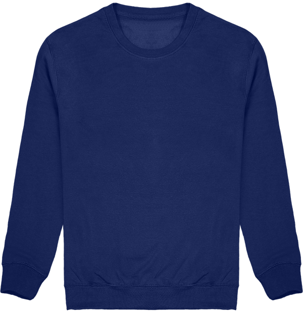 Round Neck Sweatshirt For Kids Light Royal Blue