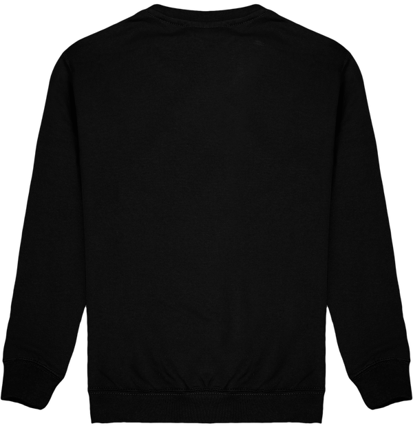 Sweat enfant col rond dos Black