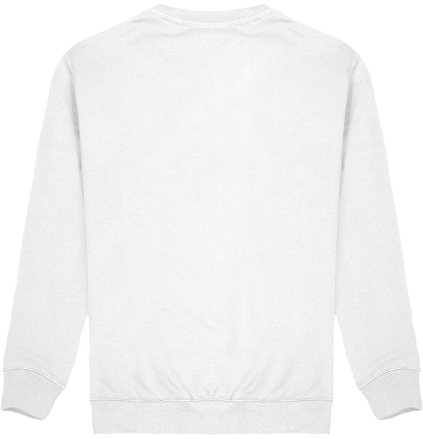 Sweat enfant col rond dos White