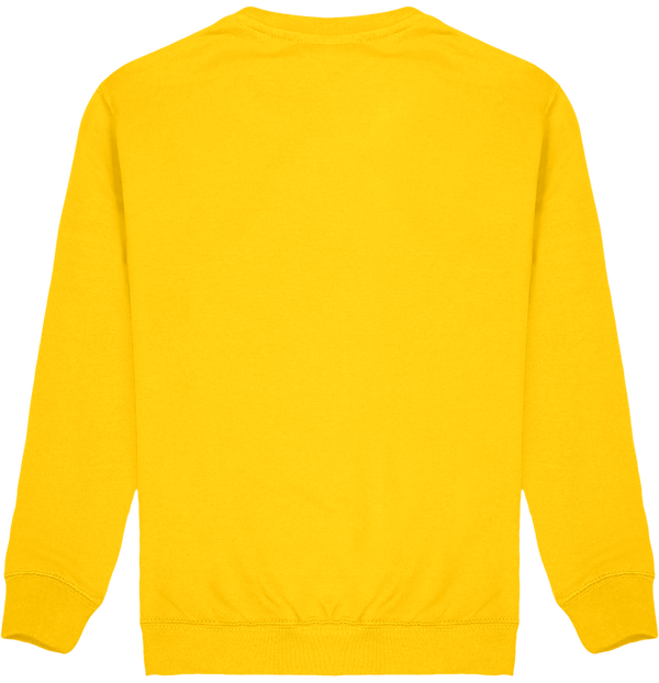 Sweat enfant col rond dos Yellow