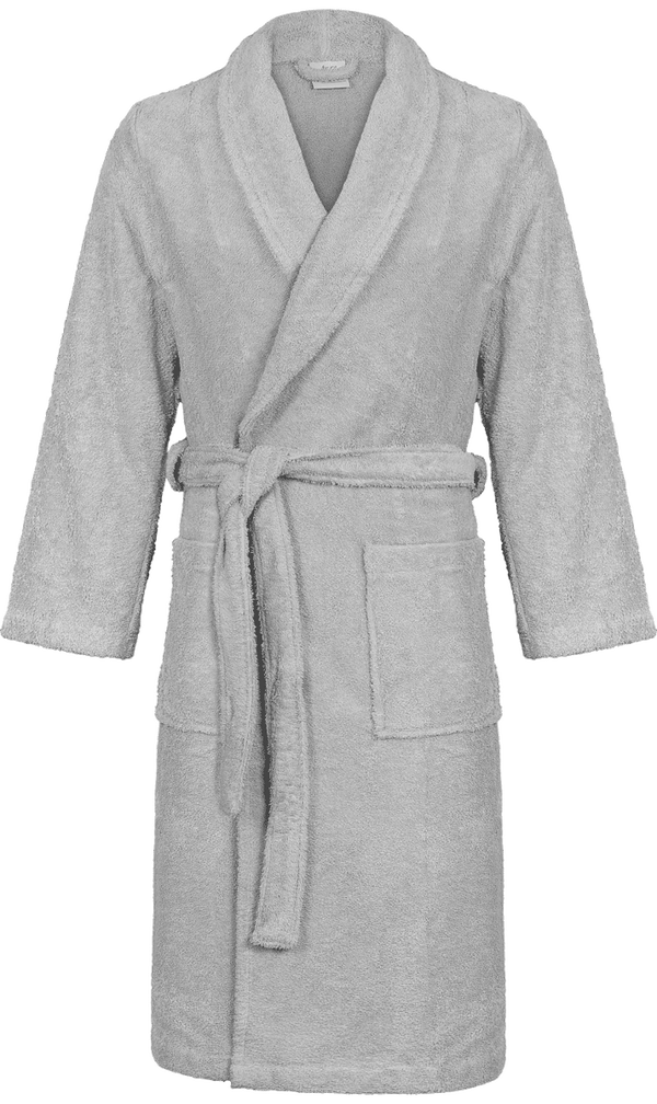 Peignoir Éponge 385 G/m² | Personnalisable En Broderie GRIS CLAIR