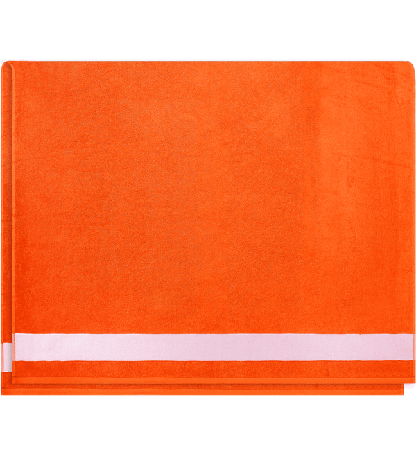 Drap de plage 100 x 160 dos Orange / White