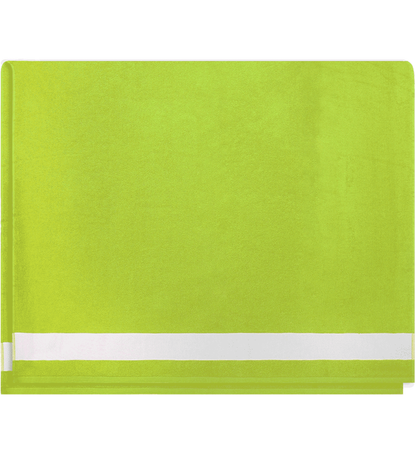 Drap de plage 100 x 160 dos Lime / White