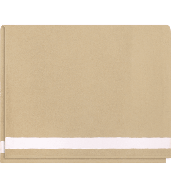 Drap de plage 100 x 160 dos Beige / White