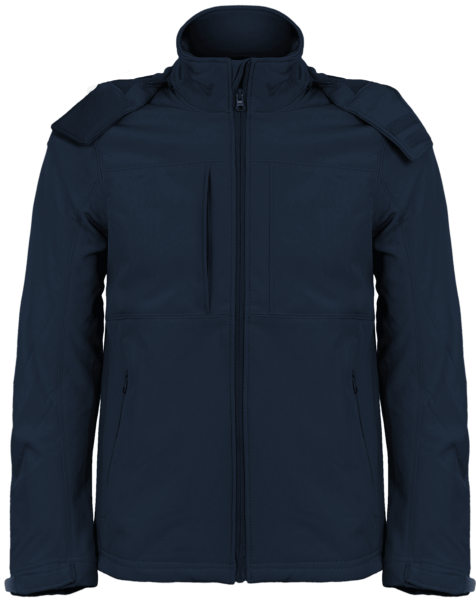 Men's Softshell Jacket With Hood Navy