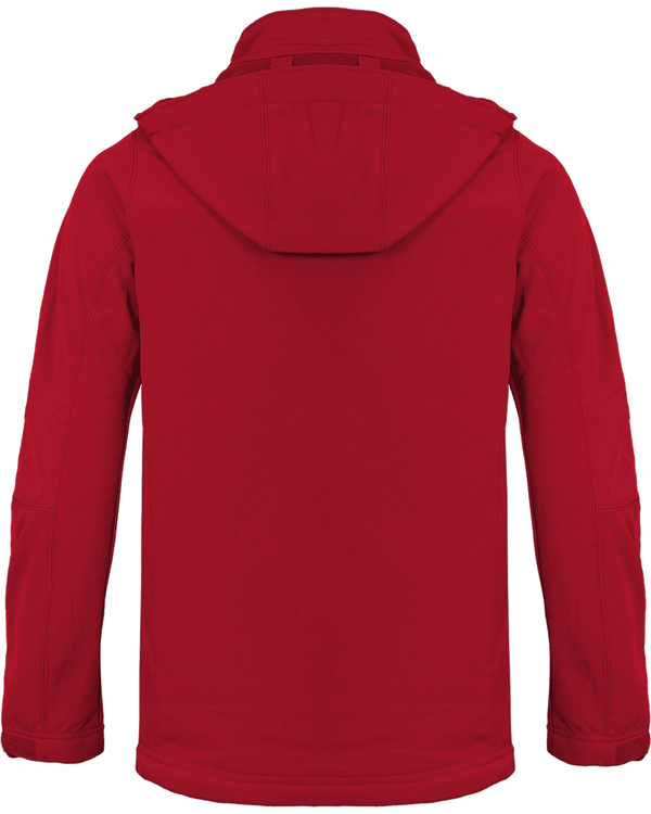 Veste softshell a capuche homme dos Red