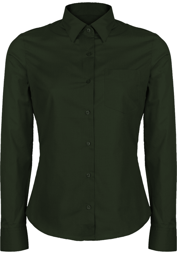 Découvrez Notre Chemise Manches Longues À Personnaliser  Forest Green