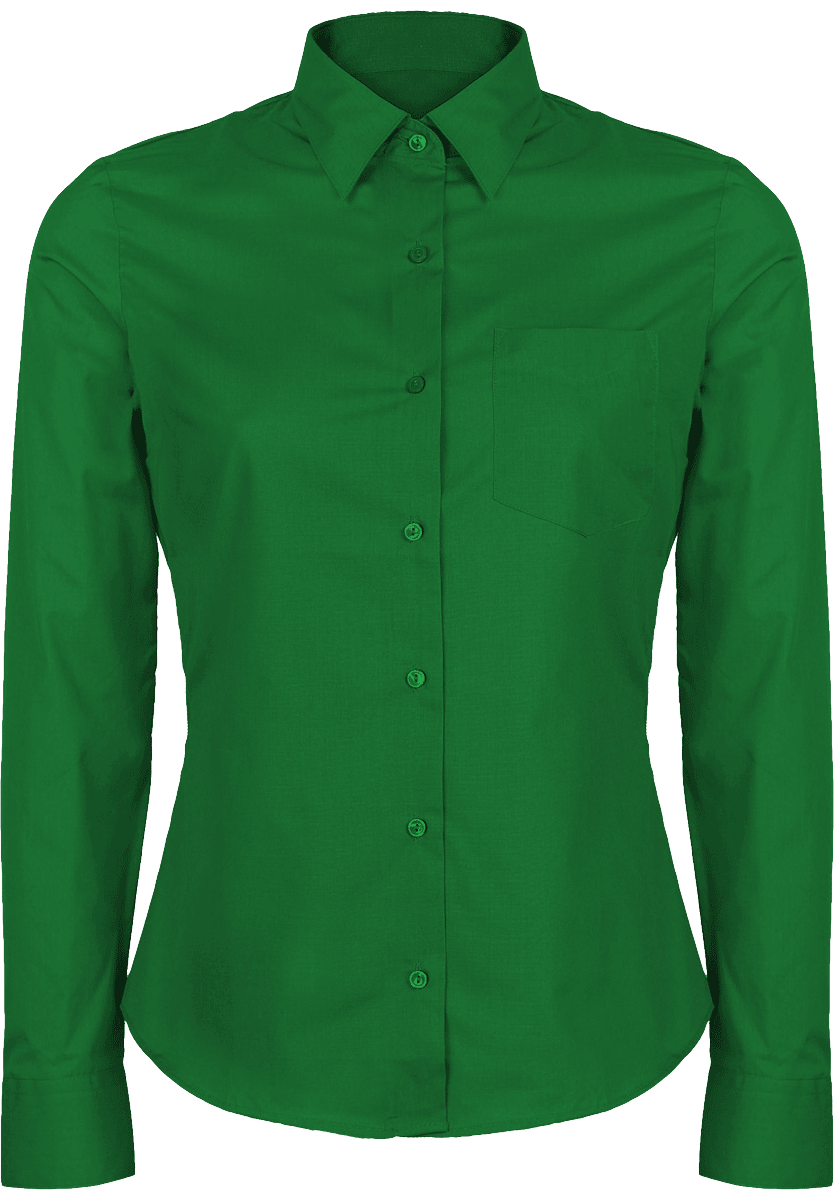 Découvrez Notre Chemise Manches Longues À Personnaliser  Kelly Green