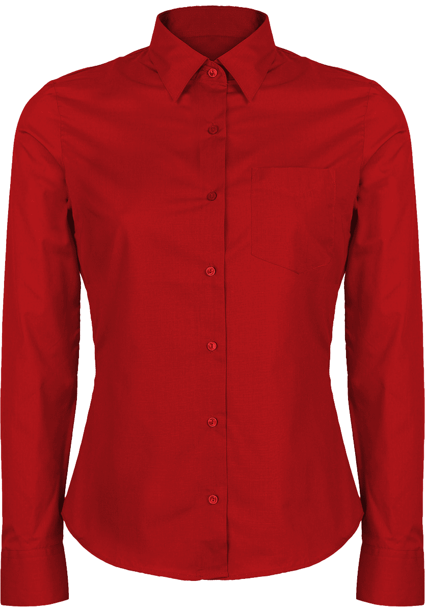 Découvrez Notre Chemise Manches Longues À Personnaliser  Classic Red