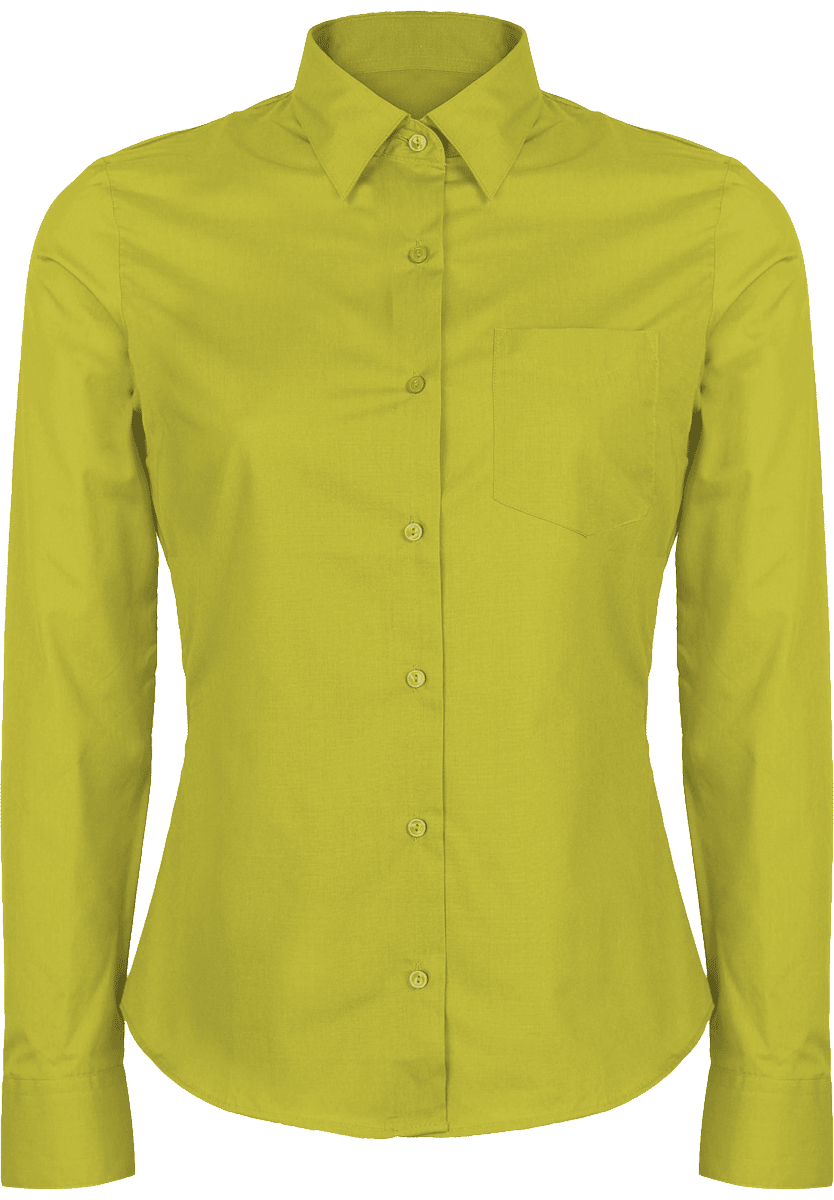 Découvrez Notre Chemise Manches Longues À Personnaliser  Burnt Lime