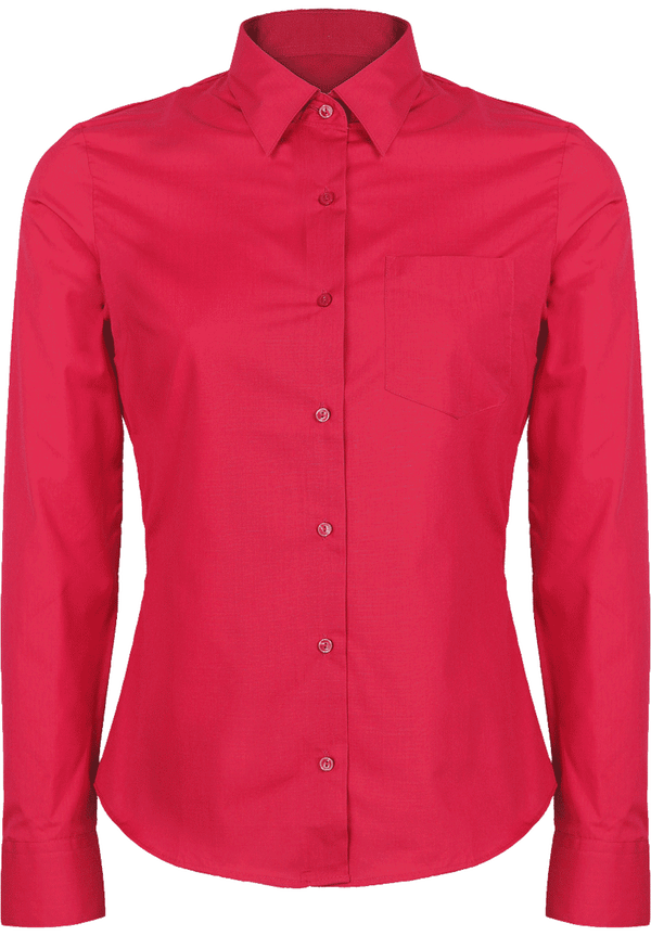 Découvrez Notre Chemise Manches Longues À Personnaliser  Fuchsia