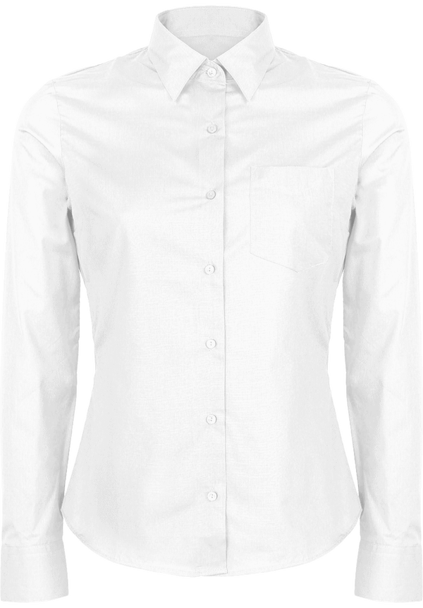 Chemise manches longues femme plexus White