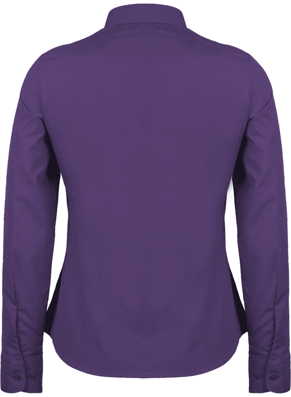 Chemise manches longues femme dos Purple