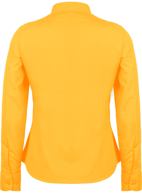 Chemise manches longues femme dos Yellow