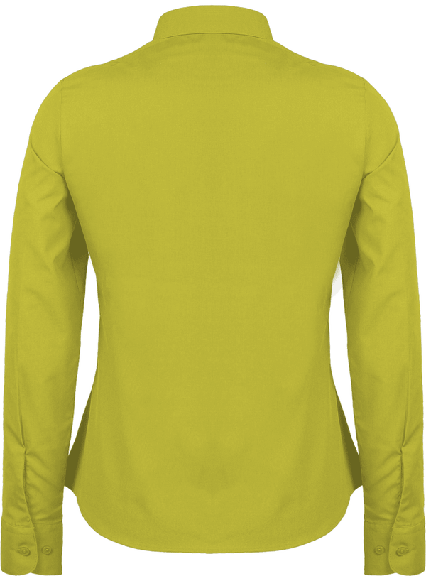 Chemise manches longues femme dos Burnt Lime