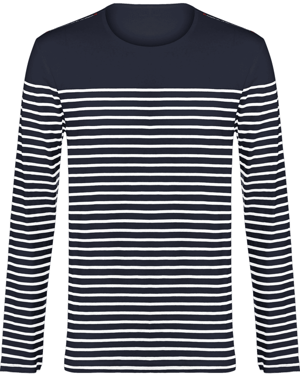 Marinière En Coton Pour Homme | Élégante & Tendance Striped Navy / White