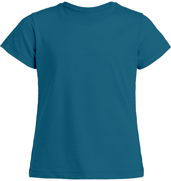 T shirt fille mini stella draws face Royal Blue