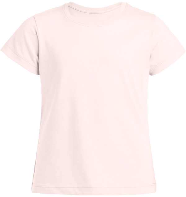 T shirt fille mini stella draws face Candy Pink