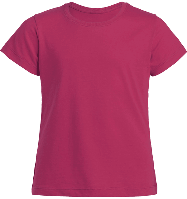 T shirt fille mini stella draws face Raspberry